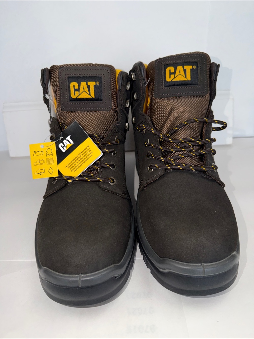 Brown Work Boots for Cat size 11.5